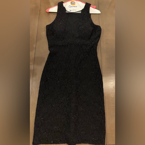 Nightway Black Cocktail Dress - Picture 4 of 5